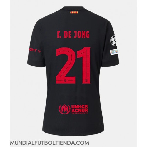 Camiseta Barcelona Frenkie de Jong #21 Segunda Equipación Replica 2024-25 mangas cortas